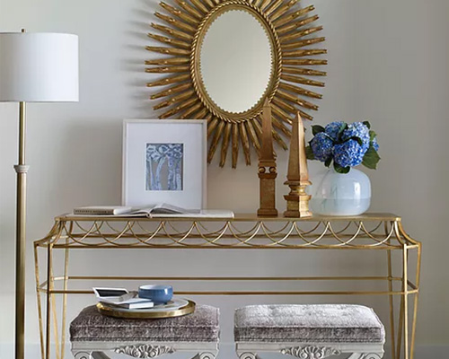 Console Table with a Mirror